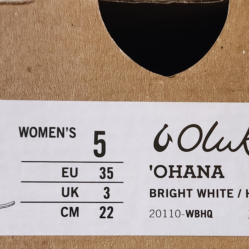 OluKai Black and White Sandals - Picture 6 of 6